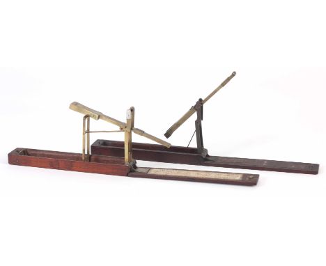TWO 19th SOVEREIGN SCALES IN MAHOGANY CASES