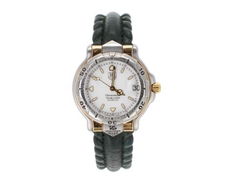 Tag Heuer 6000 Series Chronometer automatic stainless steel and gold mid size gentleman's wristwatch, ref. WH5251-K1, circula