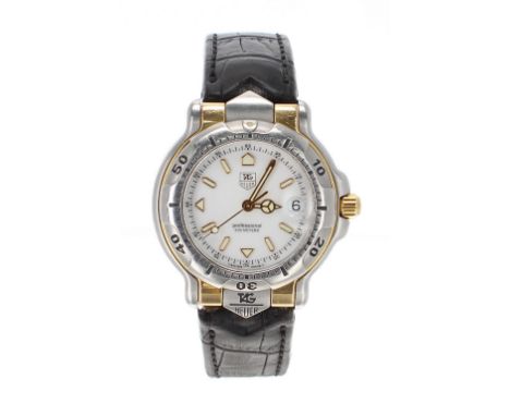 Tag Heuer 6000 Series Professional 200m stainless steel and gold mid size gentleman's wristwatch, ref. WH1251-K1, circular wh