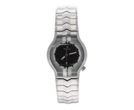 Tag Heuer Alter Ego stainless steel lady's bracelet watch, ref. WP1310, circular black dial, crown at the five position, quar