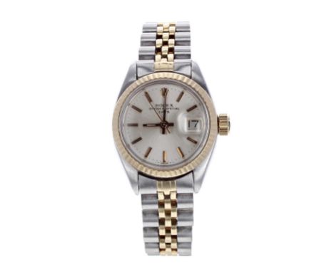 Rolex Oyster Perpetual Datejust gold and stainless steel lady's bracelet watch, ref. 6917, circa 1979, serial no. 6146xxx, mi