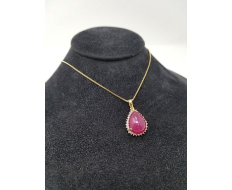 Ruby & Sapphire Sterling Pendant Necklace. Stamped on clasp. Comes with Westfield Jewelry Appraisers Card. Full item descript