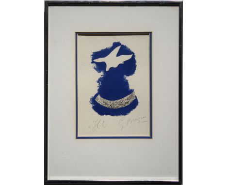 Georges Braque (1882 - 1963) Pencil Signed Lithograph. Labels verso.Image size: 16.5 x 12.5 in.Overall size: 16.5 x 12.5 in.F