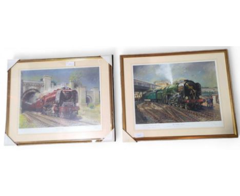 TERENCE CUNEO – The Golden Arrow, signed limited edition print 371/850 44cm x 60cm and City of London, signed limited edition