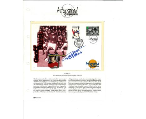 Geoff Hurst Signed Autographed Editions England 1966 World Cup First Day Cover. Good Condition. All signed pieces come with a