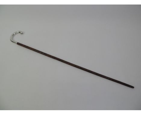 Walking Stick with Silver Handle - 91cm Long 