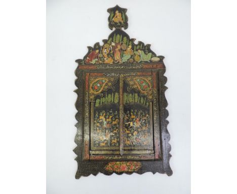 Mirror in Hand Painted Frame - 57cm High 