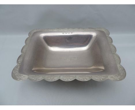 Silver Bon Bon Dish - Birmingham 1970 Barker Ellis Silver Co - 5cm High x 15cm Across - 150gms 