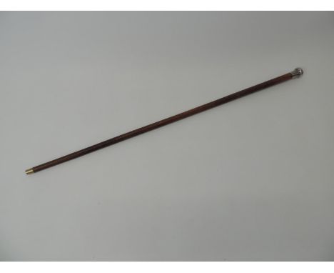 Silver Topped Walking Cane - HM London 1915 