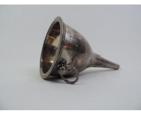 Silver Plated Wine Funnel - 16cm Long 