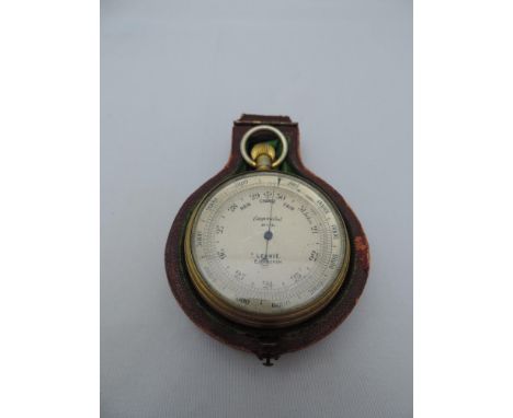 Travelling Pocket Barometer - Lennie, Edinburgh - Case Dented 
