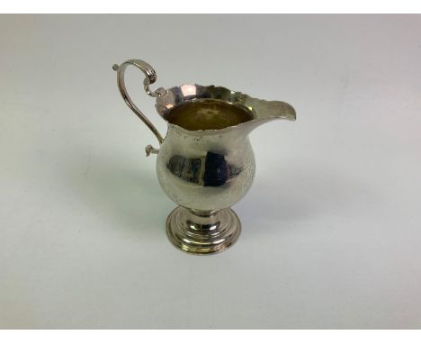 Silver Cream Jug - Hallmarks Rubbed - 11cm - 110gms 