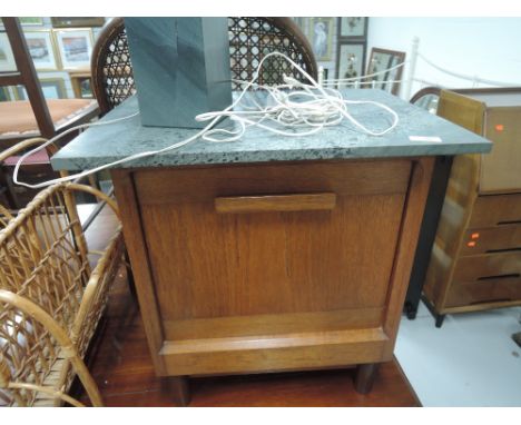 A vintage gold oak and slate coal purdonium
