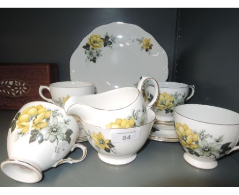 A part tea service by Queen Anne patt no H376