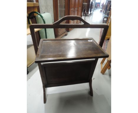 A Vintage Oak folding cake table