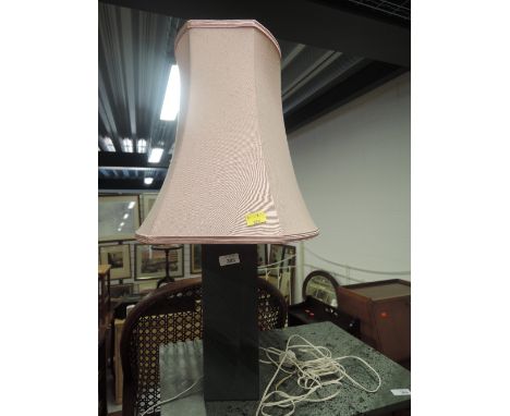 A slate table lamp