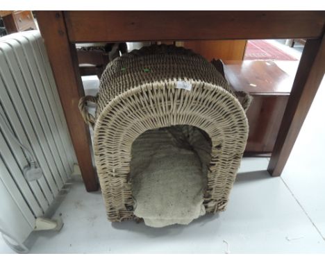 A vintage cat/dog basket