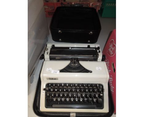 A vintage Erika portable typewriter