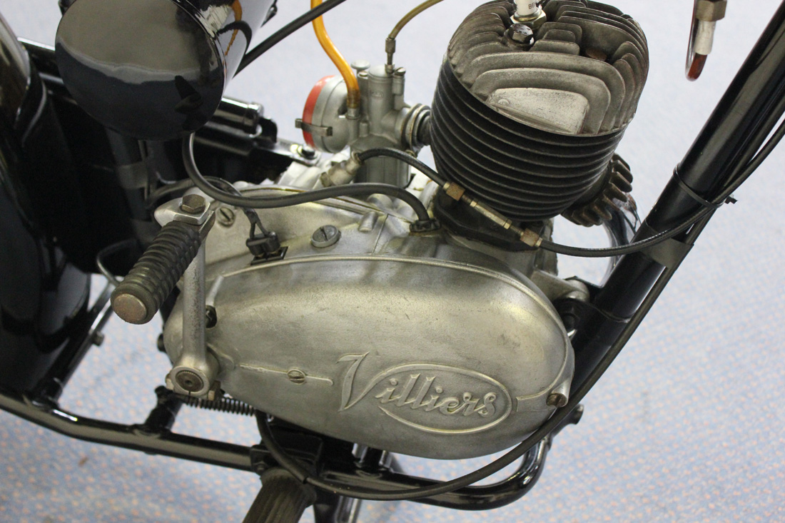 An Excelsior Consort motorcycle with 98cc single cylinder Villiers two