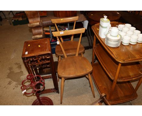 A pair of Ercol 440 stacking chairs&nbsp;
