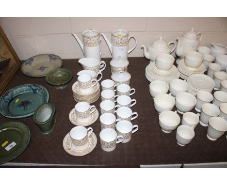 A Royal Worcester "Hyde Park" pattern coffee set