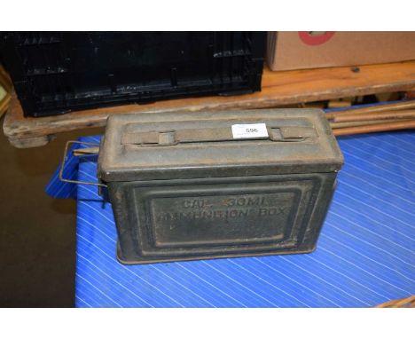 VINTAGE METAL AMMUNITION BOX