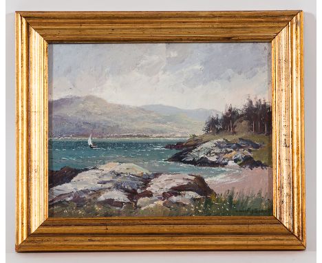 * DONALD M. SHEARER,
LOCHALSH
oil on canvas board, signed
19cm x 24.5cm
Framed
Provenance:  Purchased at Pitlochry, September