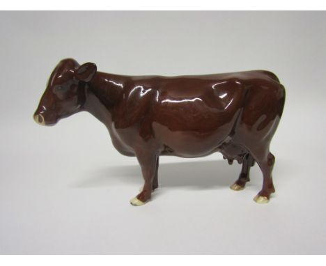 A Beswick Red Poll Cow, in gloss, model no. 4111