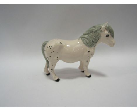 A Beswick Shetland Pony "Hollydell Dixie" in dapple grey, model no. 185