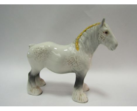 A Beswick Shire Mare in grey gloss, model no. 818 (ear restored)