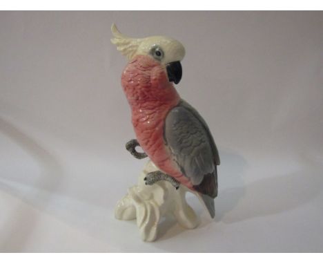 A Beswick large Cockatoo in pink and grey gloss, model no. 1818