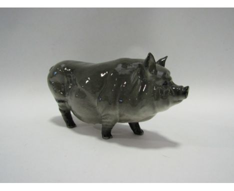 A Royal Doulton Vietnamese Pot-Bellied Pig, in grey gloss, model no. G189