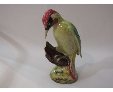 A Beswick Green Woodpecker in gloss, model no. 1218B