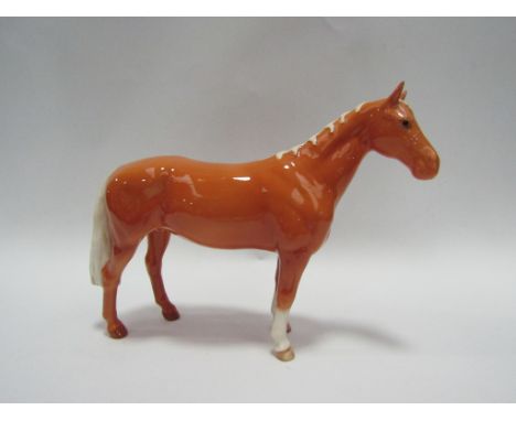 A Beswick Huntsman's Horse, in Palomino gloss, model no. 1484