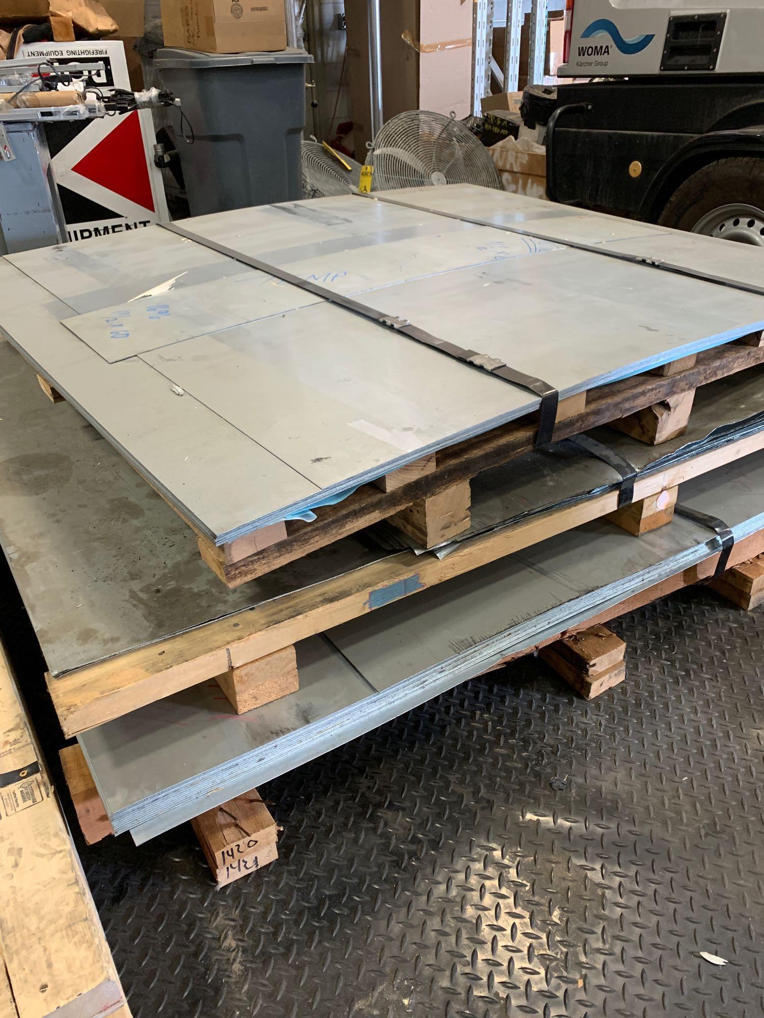 3 PALLETS OF ASSORTED SHEET METAL