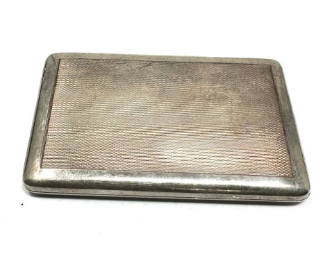 Vintage Aspreys silver cigarette case engine turned 