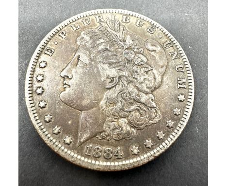 1884 silver morgan dollar 