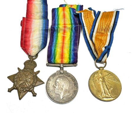 ww1 mons star trio medals original ribbons 