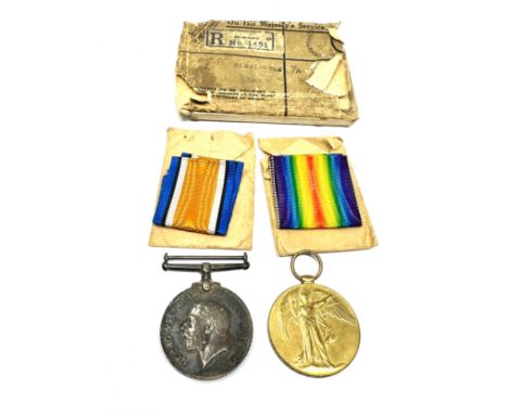 ww1 medal pair royal welsh Fusiliers 