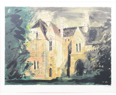 John Piper, Milton Ernest Hall (Levinson 276), 1977,silkscreen, printed in colours, signed and numbered in pencil, 27/75, 59.