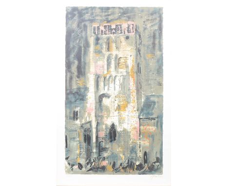 John Piper, South Lopham (Levinson 264), 1976, silkscreen, printed in colours, signed and numbered in pencil, 26/70, 102 x 62