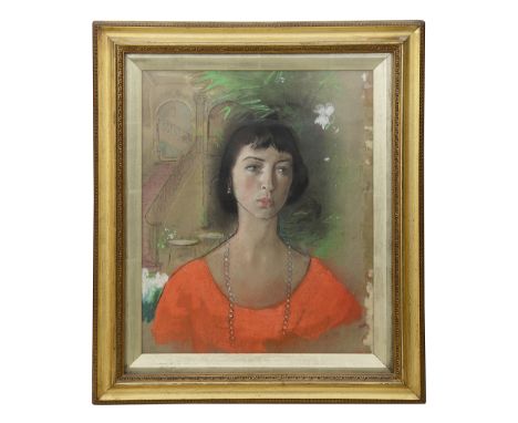 Italian School (Circa 1920)'A Portrait of a Lady', pastel and body colour, on laid paper with Italian watermark 'C.M. Italia'