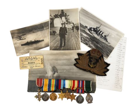 A set of dress miniatures Commander Frank Murray Paskins R.D., R.N.Rformed of OBE, WWI War and Victory medals, 1939-45 star, 