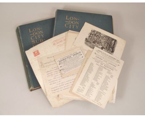 BOOKS: CITY OF LONDON AND SUBURBS.Two volumes: 'London City' & 'London City Suburbs', by Percy Fitzgerald. Illus. by Luker. 1