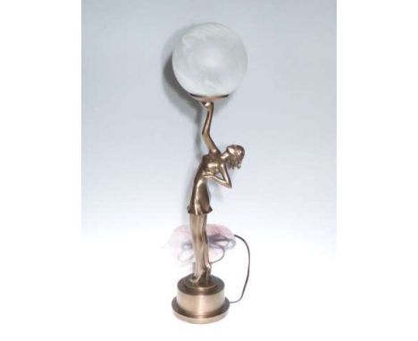 Replica Art Deco lady table lamp