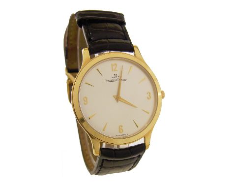 Jaeger LeCoultre Master Control Ultra-Thin 1000 Hours 18ct pink gold gentleman's wristwatch,  ref. 145.2.79, no. 0755, the si