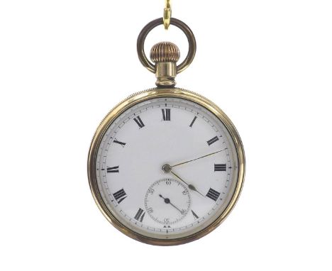 Invar Swiss gold plated lever pocket watch, signed 15 jewel movement, no. 030950, the dial with Roman numerals and subsidiary