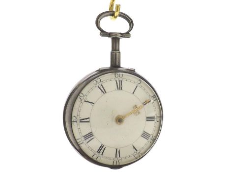 English 18th century fusee cylinder pocket watch, signed Alex Cummings (1733-1814), London, no. 899, pierced engraved balance