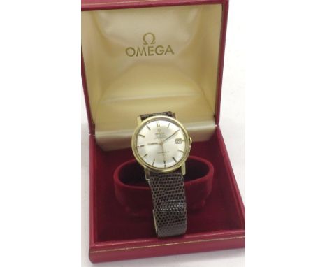 Omega Constellation chronometer automatic gold plated and stainless steel gentleman's wristwatch, ref. 168010, movement seria