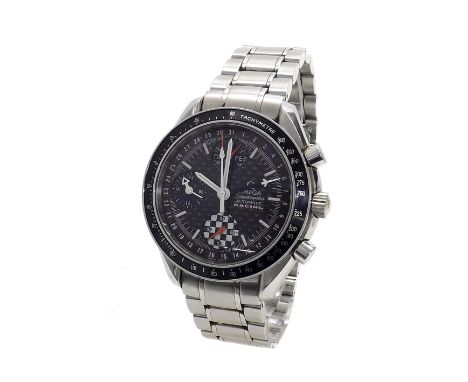 Omega Speedmaster Racing 'Michael Schumacher' automatic chronograph stainless steel gentleman's bracelet watch, serial no. 58